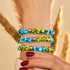 Sonne und Himmel | Ukrainische Hilfe | Glühwürmchen-Glasperlenarmband